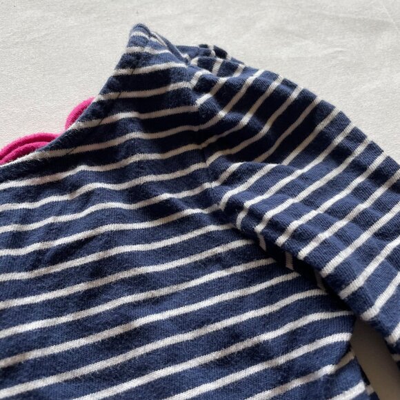 Crazy 8 Navy Blue Striped Shirt size 5/6 - Picture 3 of 6